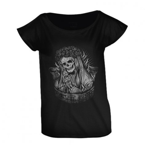 Camiseta Santa Muerte Tatuaje | DevilFish Brand | Camiseta calavera mujer