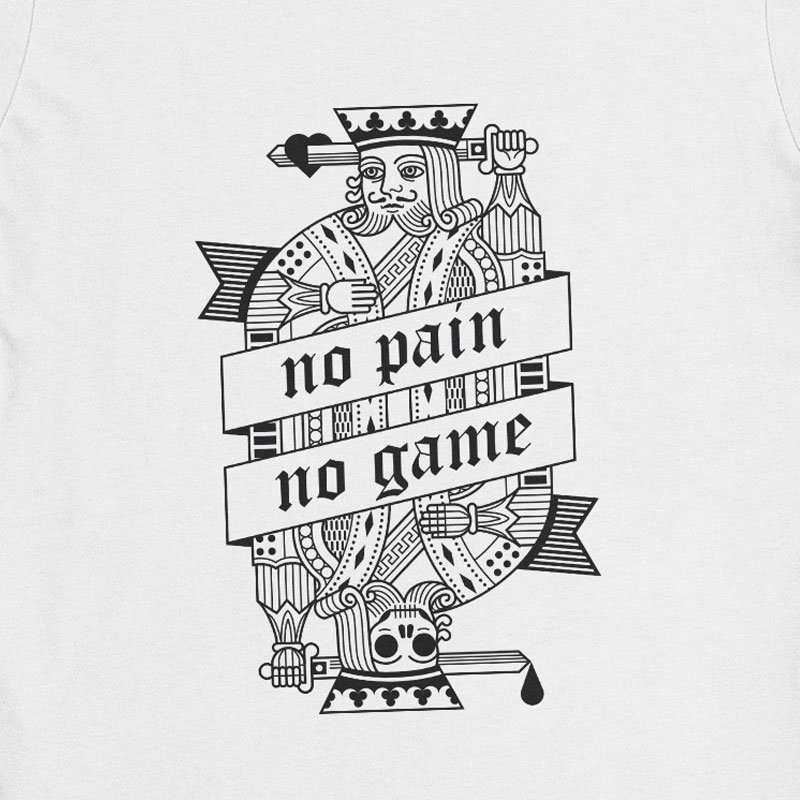 Camiseta No Pain No Game · Chica / Mujer | DevilFish Clothing Brand