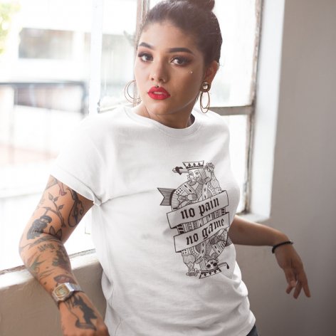 Camiseta No Pain No Game · Chica / Mujer | DevilFish Clothing Brand