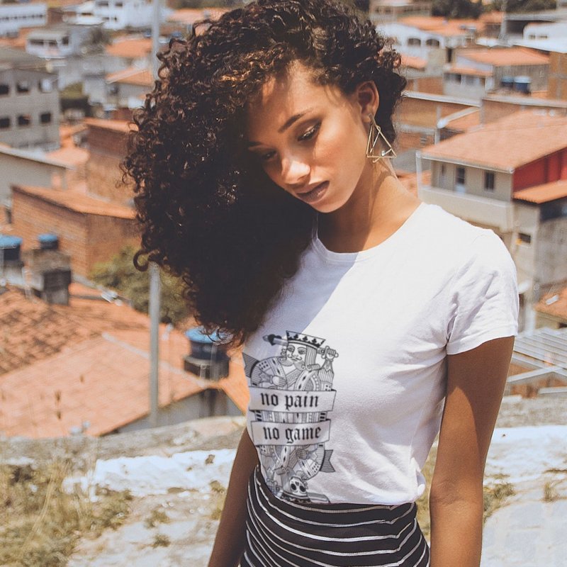 Camiseta No Pain No Game · Chica / Mujer | DevilFish Clothing Brand