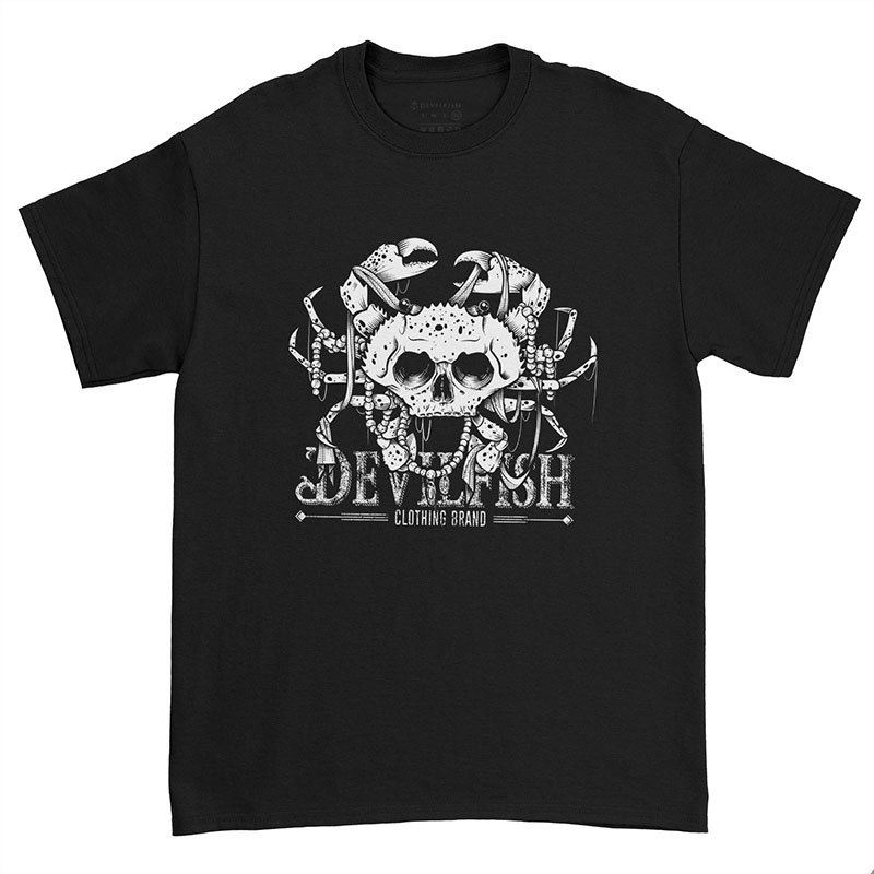 Carb-Skull camiseta para hombre, chico, unisex | DevilFish Apparel