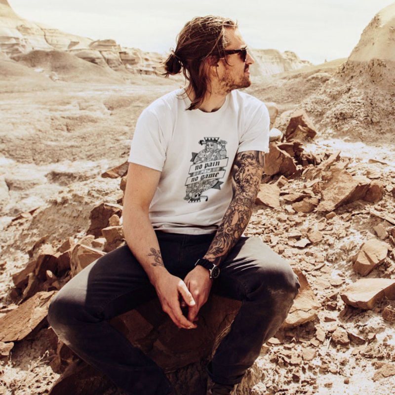 Camiseta No Pain No Game · Chico Hombre | DevilFish Clothing Brand