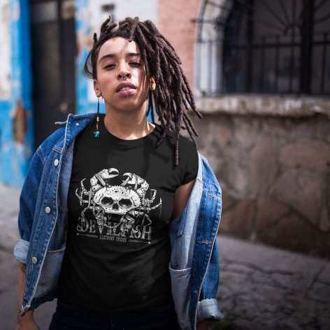 Camiseta CrabSkull · Camiseta Calavera Mujer | DevilFish Clothing