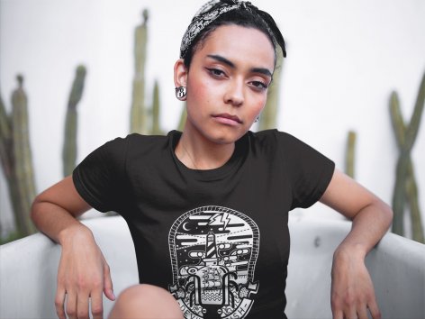 Camiseta Boat in a Bottle · Mujer / Chica | DevilFish Clothing Brand