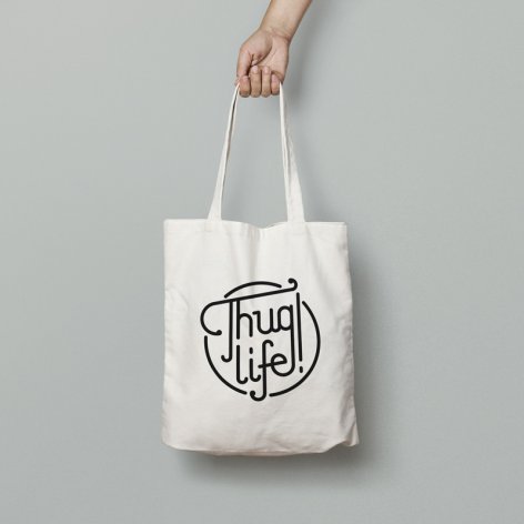Tote bag Thug Life · bolso · Complementos chicas y mujeres | DevilFish Brand