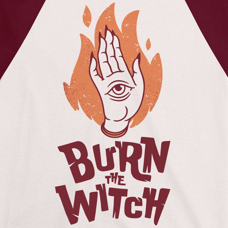 Burn the Witch · Camiseta estilo tattoo | DevilFish Clothing Brand